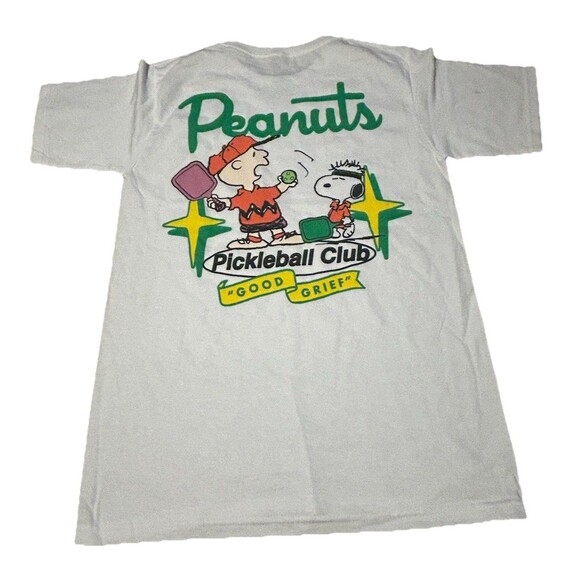 Peanuts Other - Peanuts Pickleball Club T-Shirt S Snoopy Charlie Brown “Good Grief” 2025 White